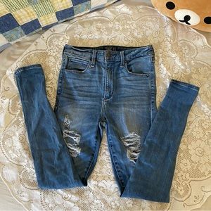 set of 3 skinny jeans all 25 waist!